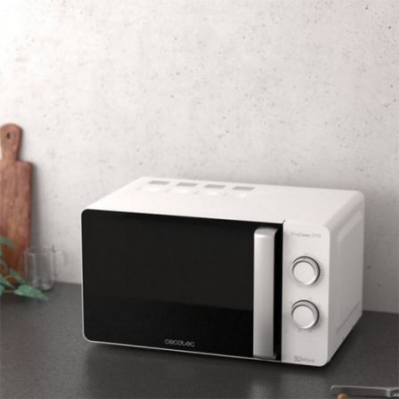 Cecotec ProClean 3110 Microondas con Grill de 20 L, Blanco Cecotec ProClean 3110 Microondas con Grill de 20 L, Blanco